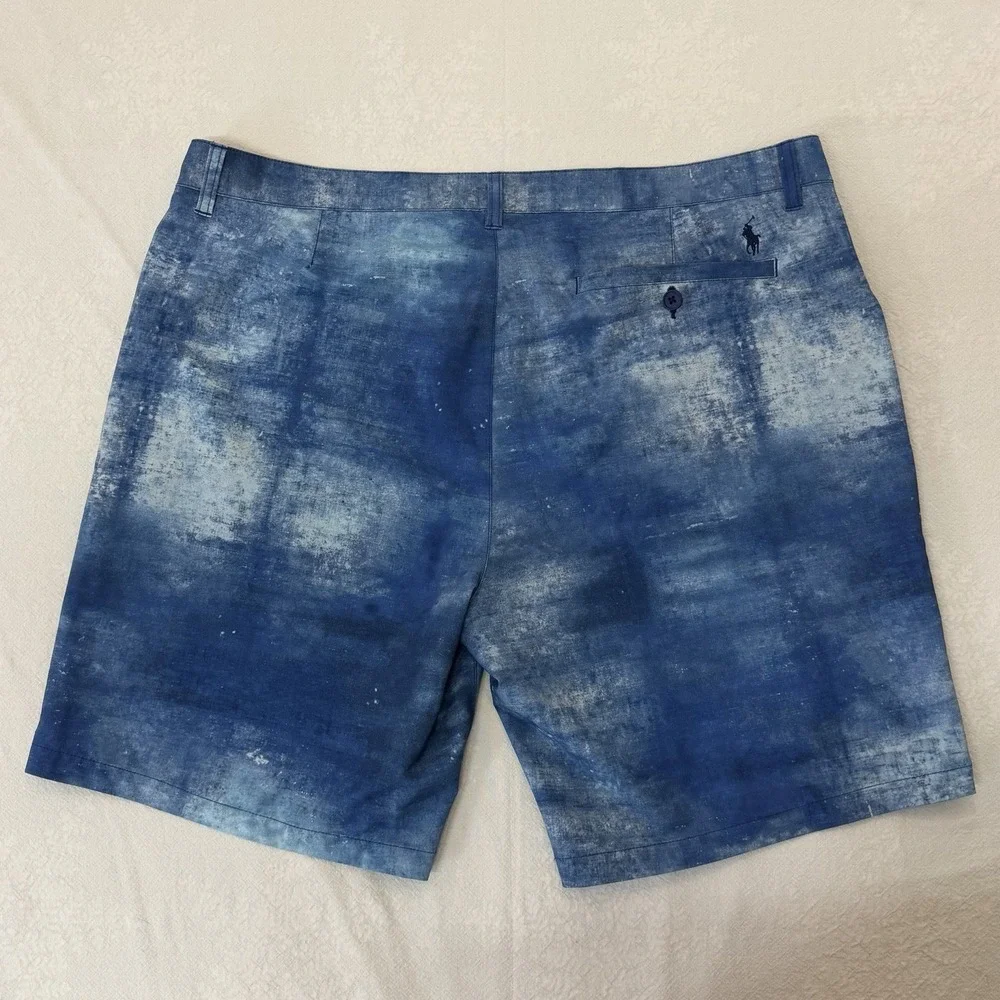 Polo Ralph Lauren Hybrid Performance Shorts Mens 40 Blue Watercolor 9